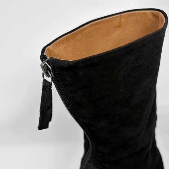 Free People women's Elle Block Heel Boots black suede 39 Portugal - Picture 7 of 12